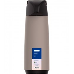 Garrafa Térmica 1,8 Litros Tramontina Exata Em Plástico Bege Com Bomba E Ampola De Vidro